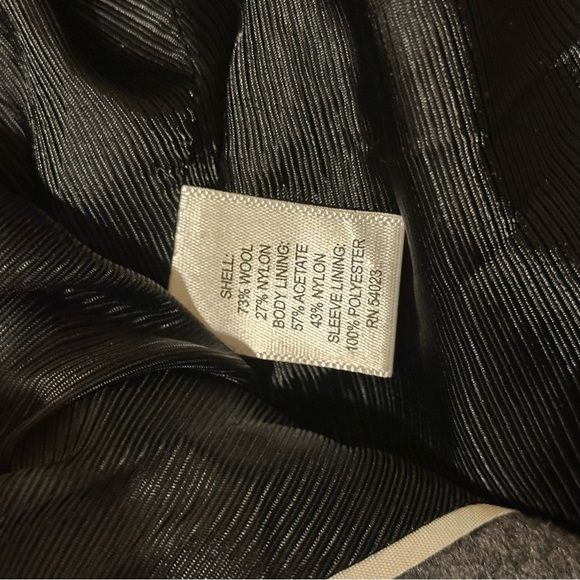 Banana Republic Grey Belted Wool Blend Pea Coat - Picture 7 of 14